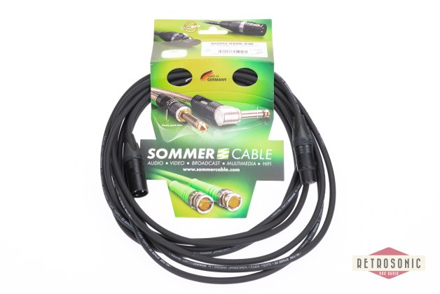 Sommer Microphone Cable Stage 22 Highflex, 2 0,22 mm2 | XLR / XLR, NEUTRIK 5,00m | black